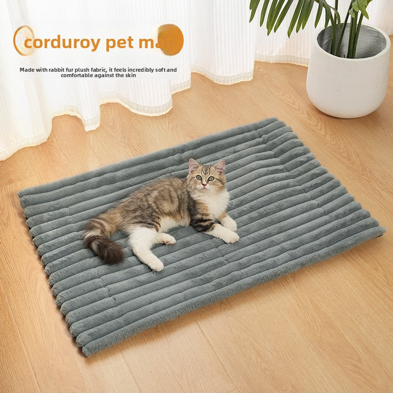 Pet Lying Mat Warm Cotton Velvet Pet Cat Dog Bed