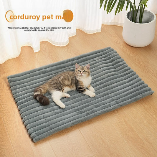 Pet Lying Mat Warm Cotton Velvet Pet Cat Dog Bed