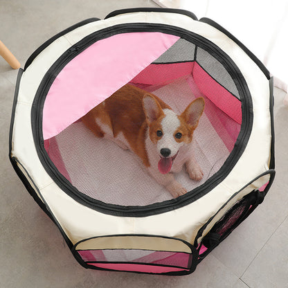 Foldable Pet Playpen Tent Enclosure