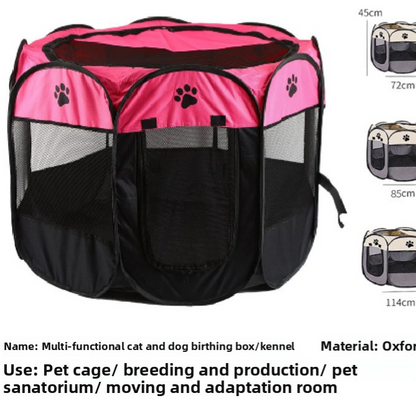 Foldable Pet Playpen Tent Enclosure