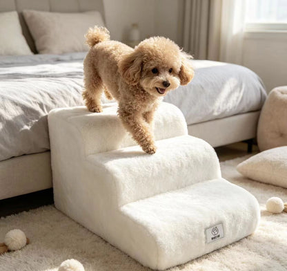 Detachable Washable Pet Stairs with Non-Slip Ramp