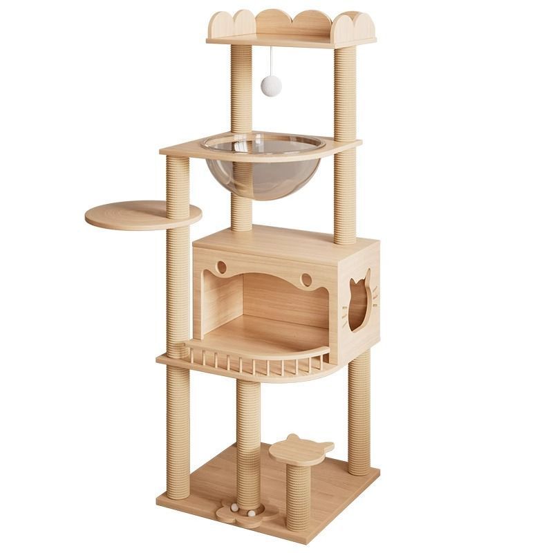 Solid Wood Cat Climbing Tree