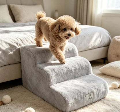 Detachable Washable Pet Stairs with Non-Slip Ramp
