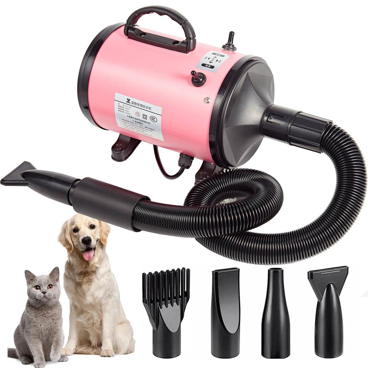 Pet Hair Dryer with Dual Speed Settings