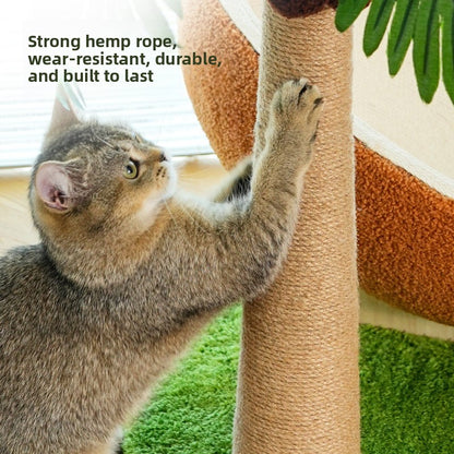 Coconut Tree Cat Climbing Frame with Cat Bed and Scratching Post