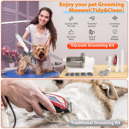 Pet grooming vacuum. 2.5L holding capacity